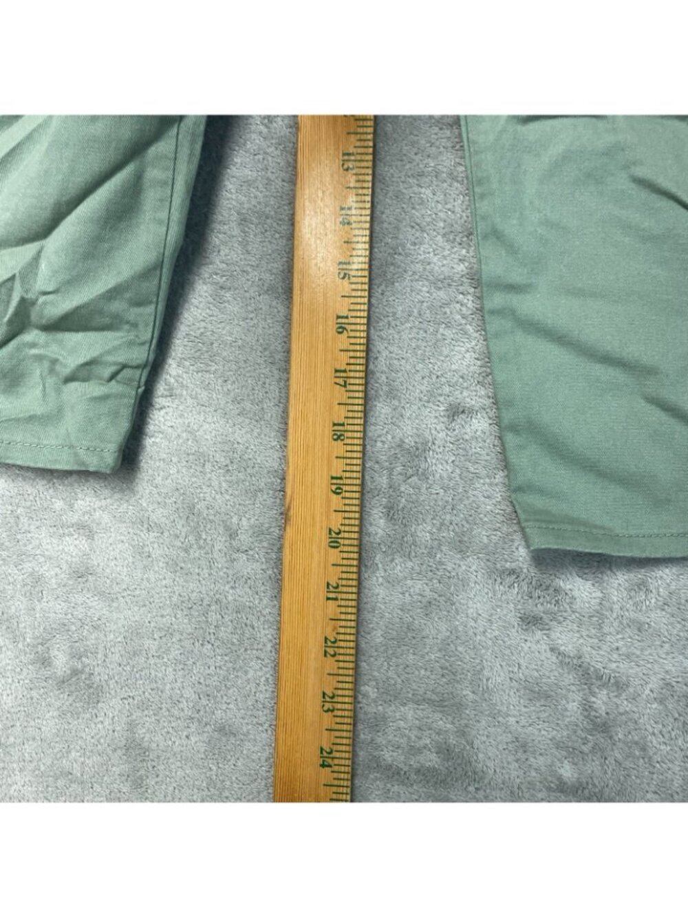 NWT Gloria Vanderbilt Women's 14 Green Amanda Cloud Twill Capri Pants C0563 - Picture 8 of 14